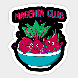 Magenta Club Sticker